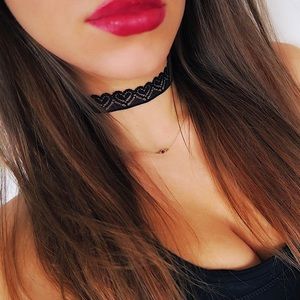 Jewelry - Elastic Heart Lace Choker Jewelry - Elastic Heart Lace Choker